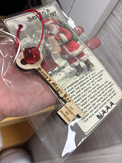 Wooden Santa Key