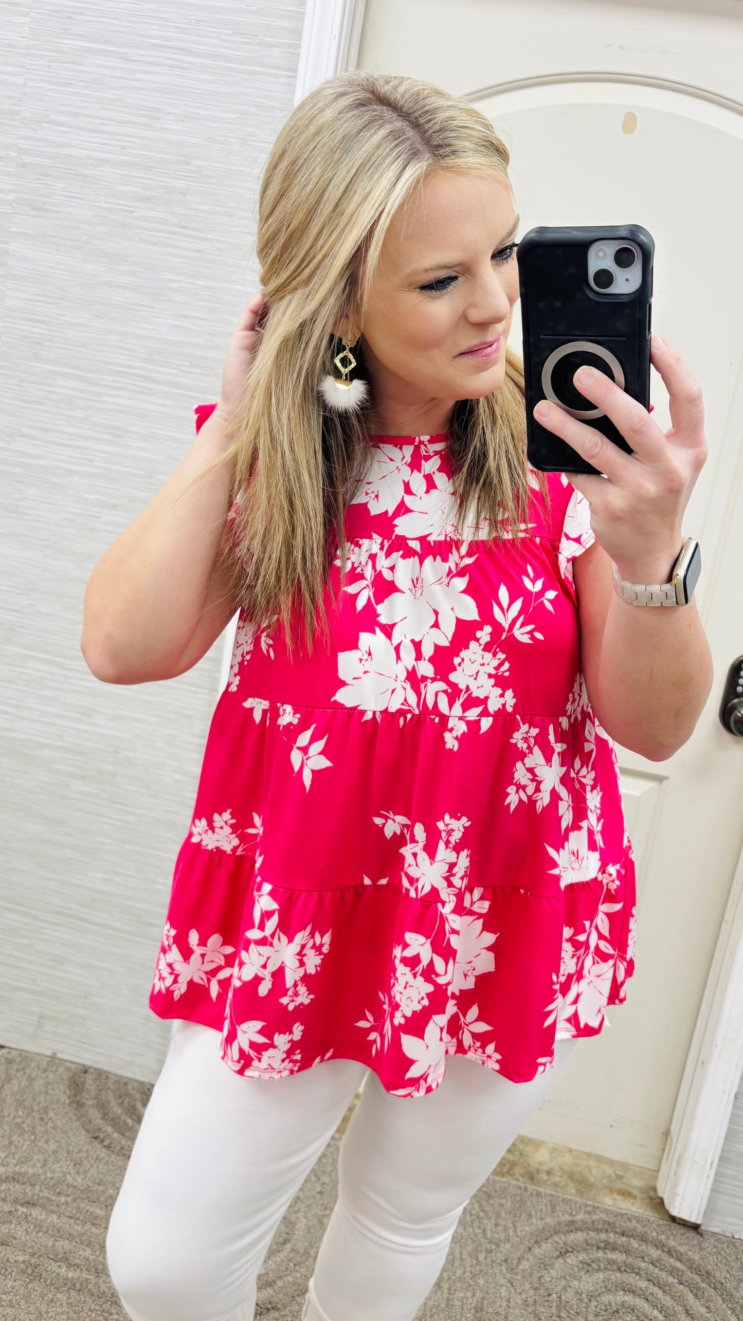 Hot Pink Petals Blouse