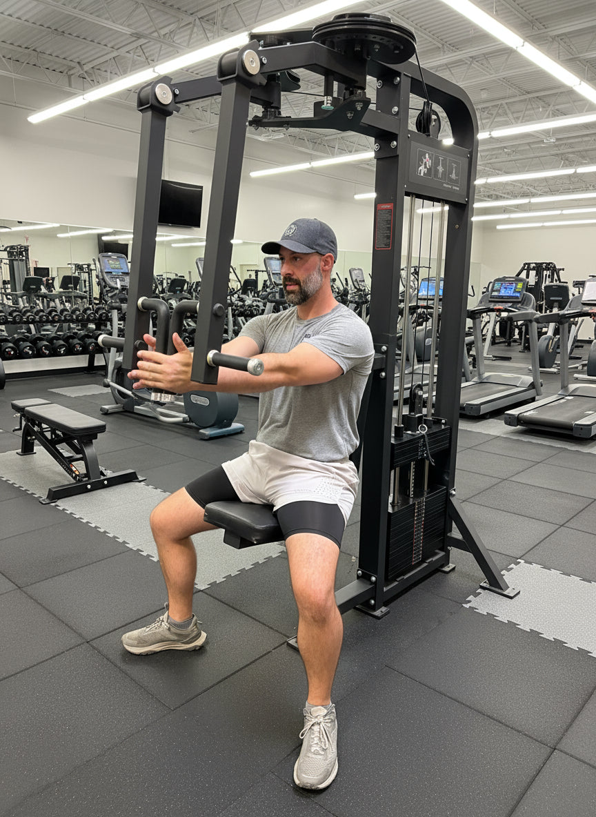 SFE Selectorized Pec Fly/Rear Delt Machine w/ 250lb weight stacks (New)