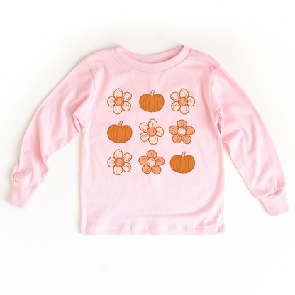 Pumpkins and Flowers