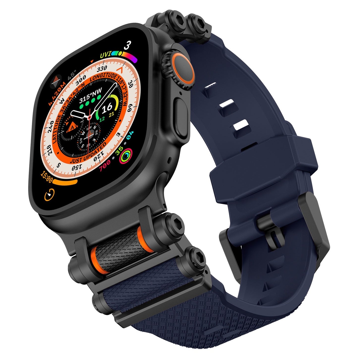 Tactical Destiny Gear Rotating Silicone Band For Apple Watch