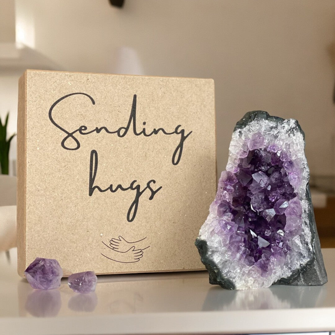 Amethyst anniversary gift BOX