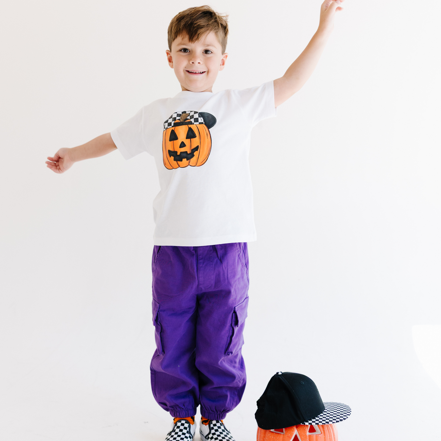 Backwards Hat Pumpkin