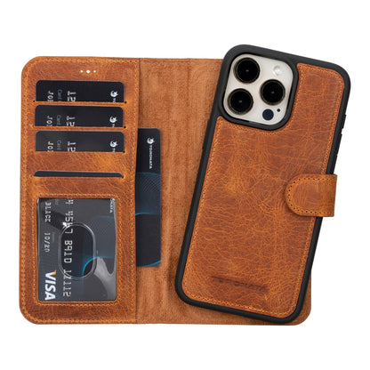 Casper iPhone 14 Series Detachable Leather Wallet Case