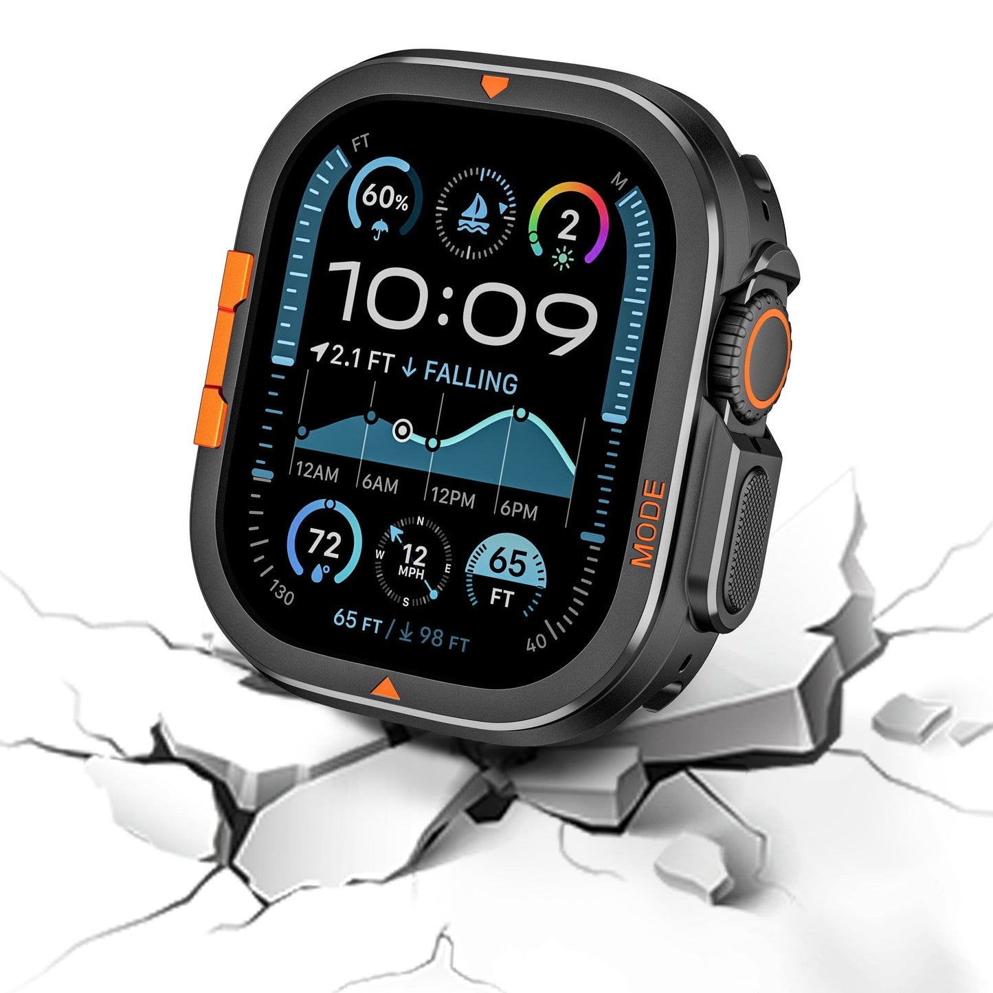 Apple Watch Zinc Alloy Electroplated Protective Case