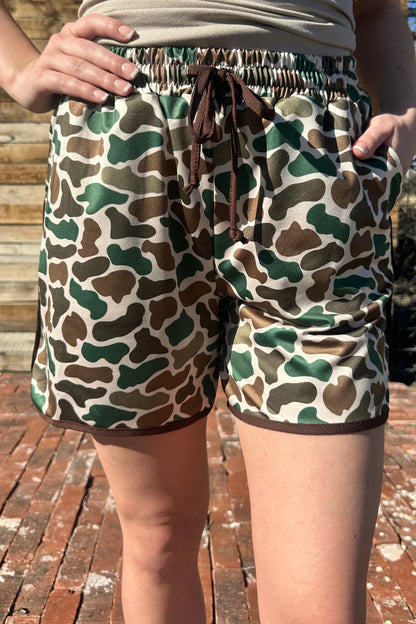 *LONG Camo Stand Down Shorts