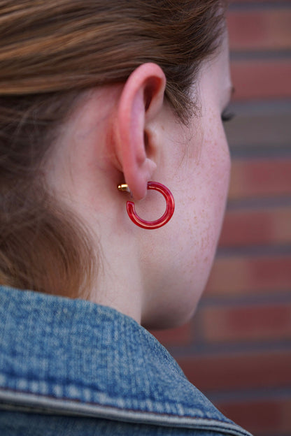 Micro Cam Mini Hoops - Scarlet