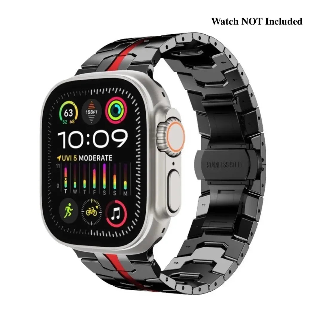 Stainless Steel Metal Watchband For Apple Watch-Ironman Version