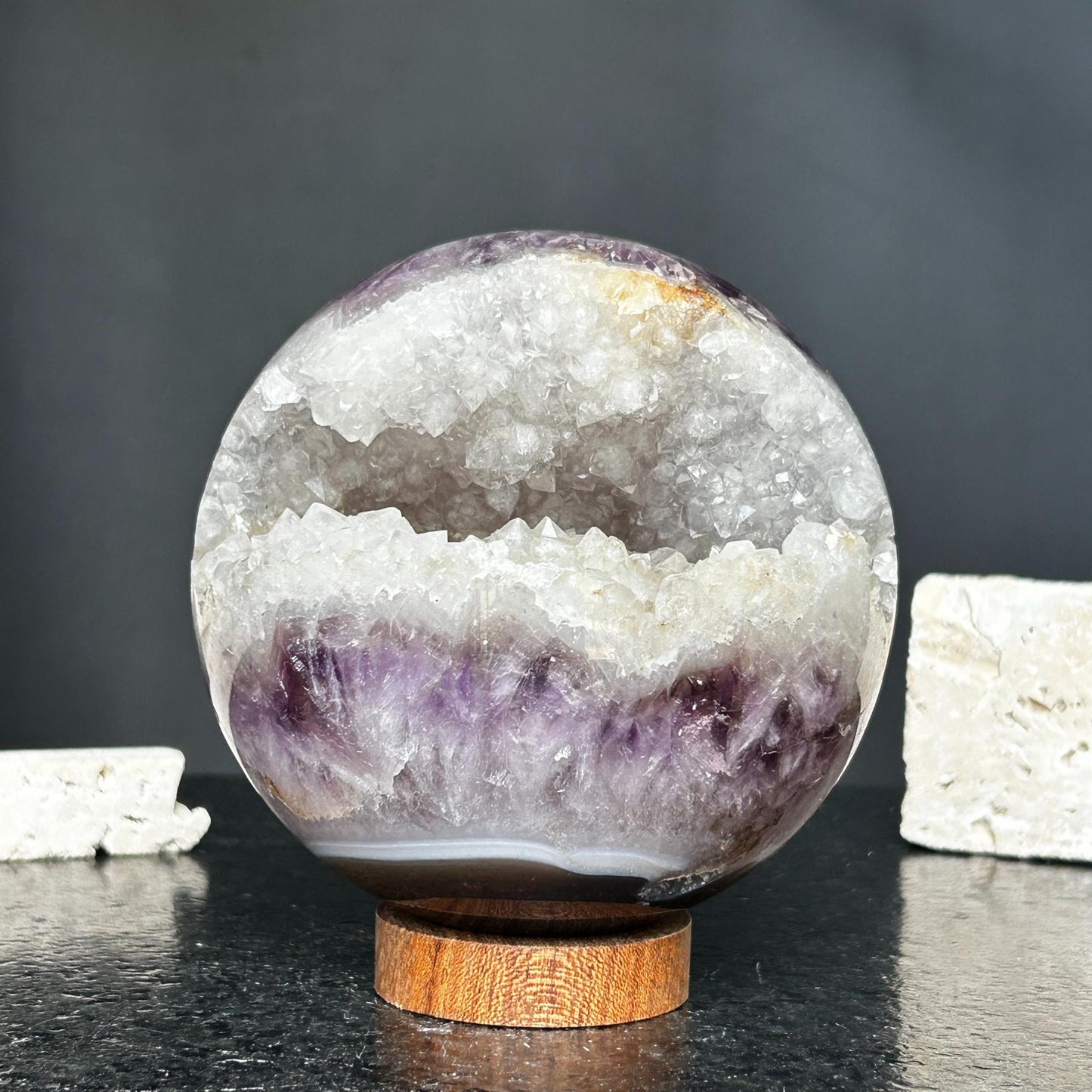 Amethyst quartz crystal