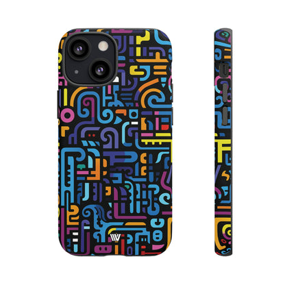 NEON GLYPHS | Tough Phone Case