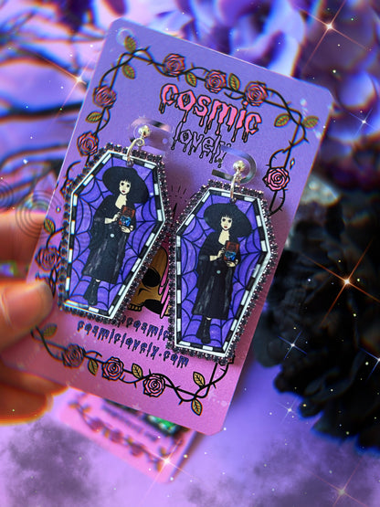 Beetle Coffin Earrings