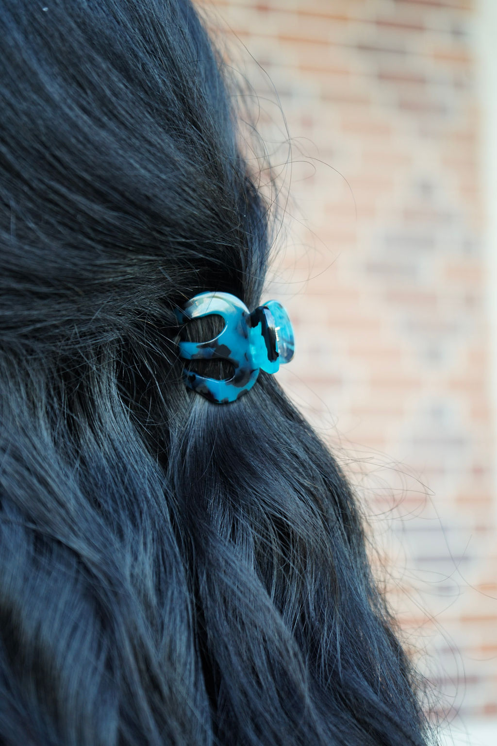 Claire Hair Claw Trio - Blue Tortoise, Snow Tortoise, and Fuchsia Tortoise
