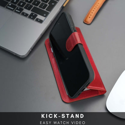 Casper Leather iPhone 15 Pro Max Wallet Case | Detachable MagSafe Compatible RFID Protection