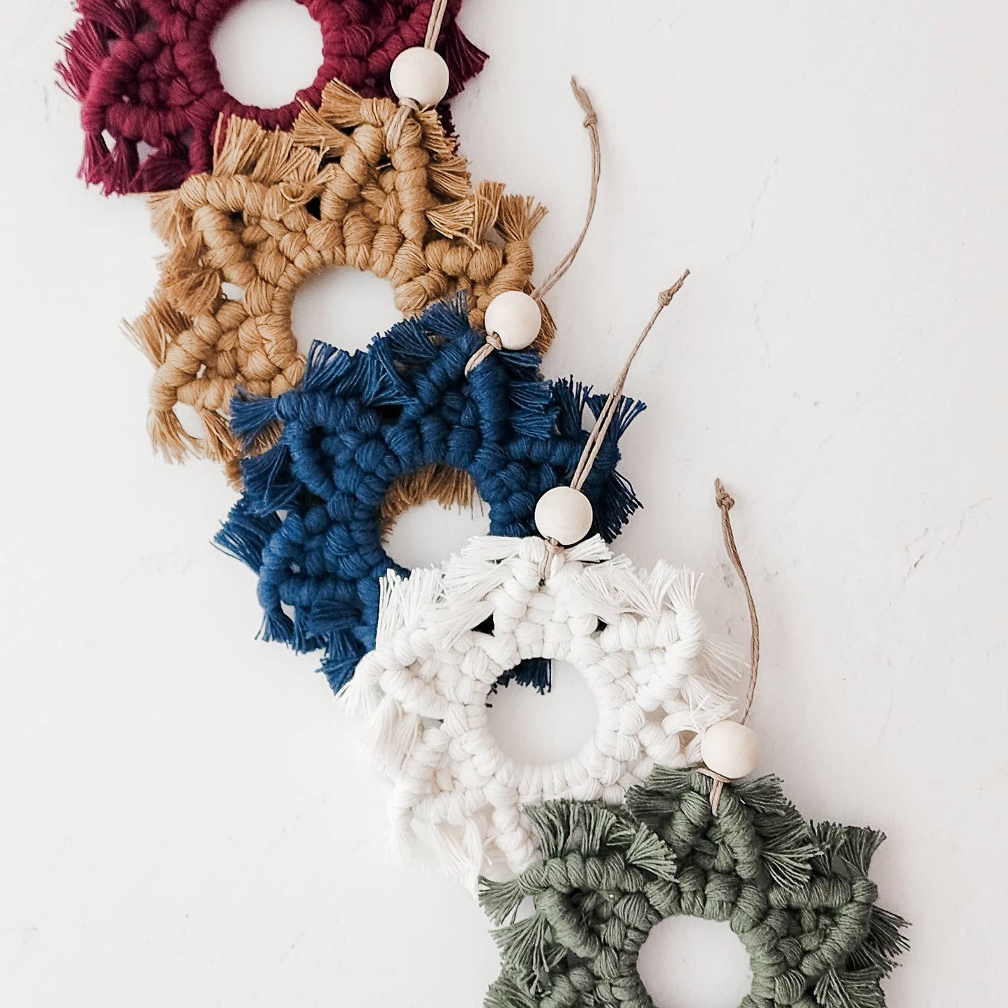 Macrame Snowflake Ornament