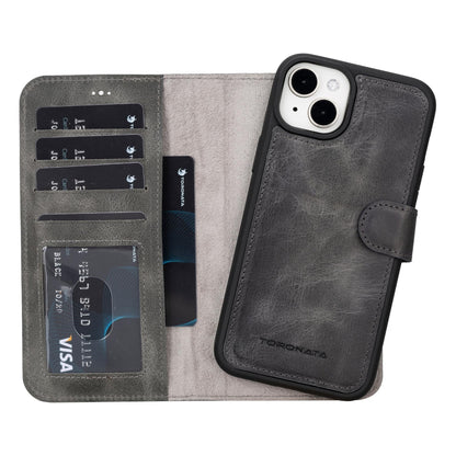 Casper iPhone 14 Series Detachable Leather Wallet Case
