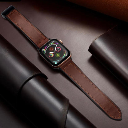 Magnetic Buckle Leather Band for Apple Watch