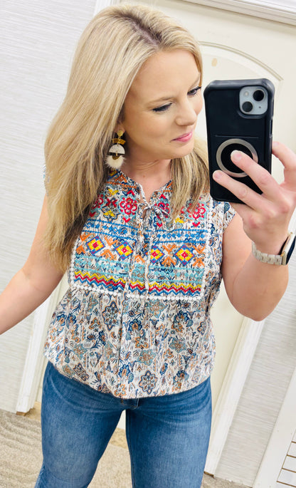 Teal Patricia Blouse