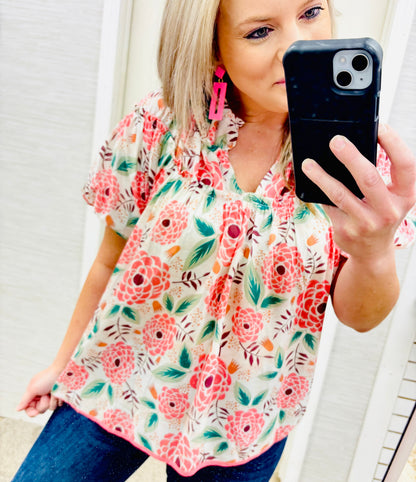 Hydrangeas Blouse