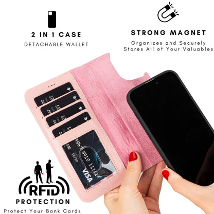 Casper iPhone 14 Series Detachable Leather Wallet Case