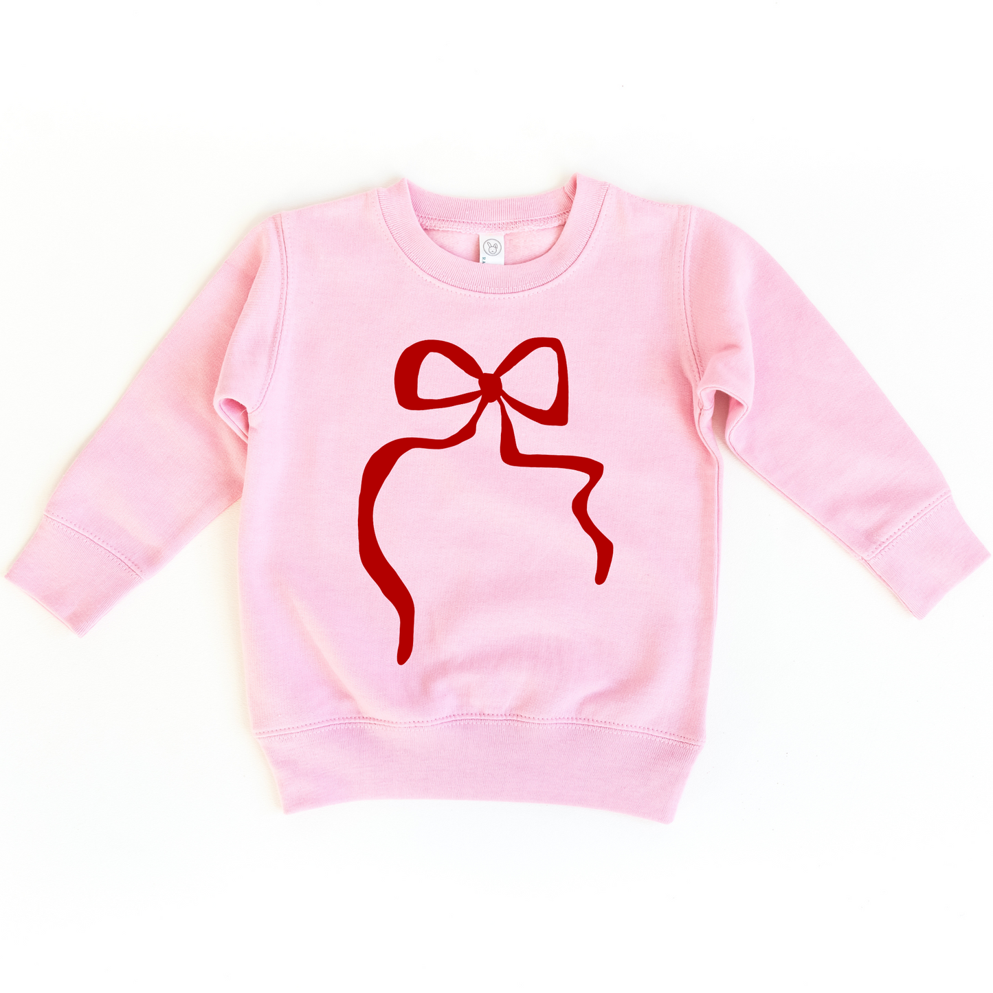 Red Coquette Bow Sweater