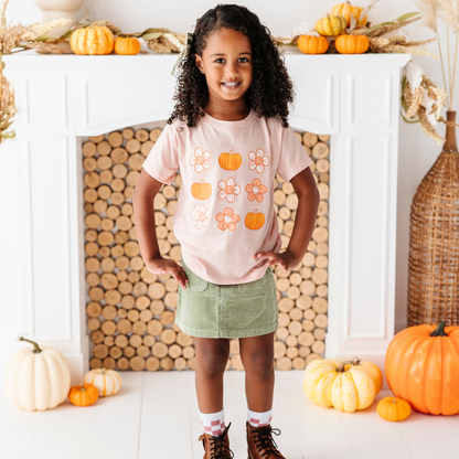 Pumpkins and Flowers