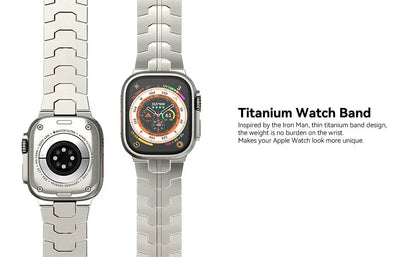 Titanium Metal Watchband For Apple Watch Ironman Basic Version