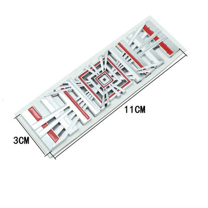 3D Metal Rear Trunk Sticker Emblem Sticker for Tesla Model 3/Y/S/X