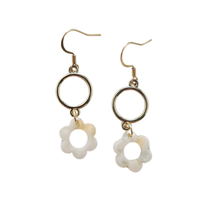 Poppy Earrings - Cream