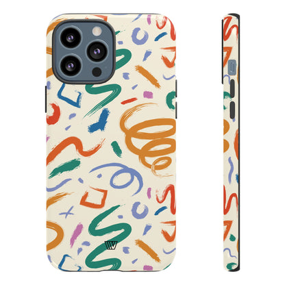 DOODLE BRUSH STROKES | Tough Phone Case