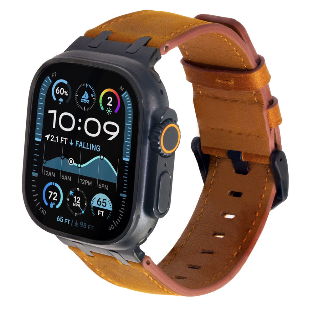 Premium AP Leather Band for Apple Watch - Vintage Design