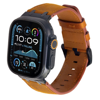 Premium AP Leather Band for Apple Watch - Vintage Design