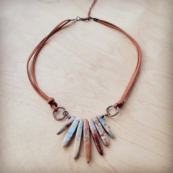 AQUA TERRA Leather Cord Necklace 231E