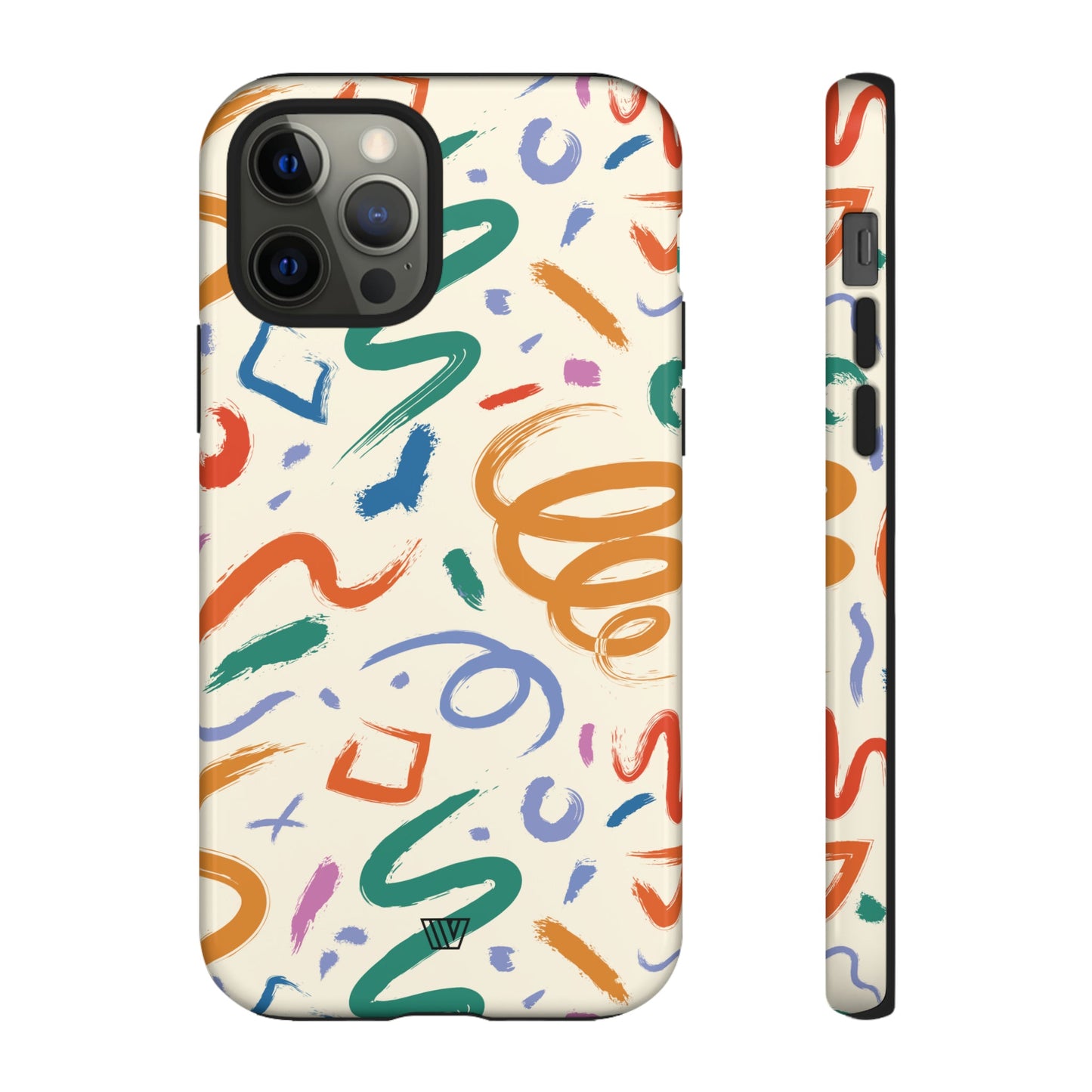 DOODLE BRUSH STROKES | Tough Phone Case