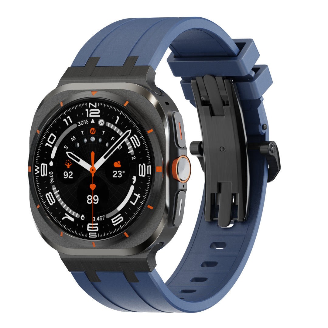 Luxury AP Butterfly Buckle Silicone Band For Galaxy Watch 20mm