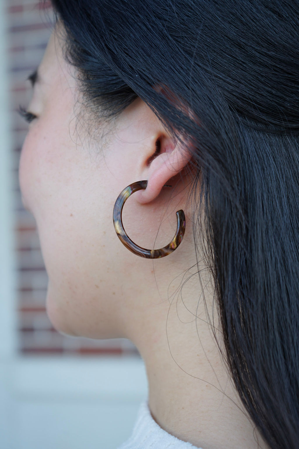 Camy Hoops - Coffee Shimmer