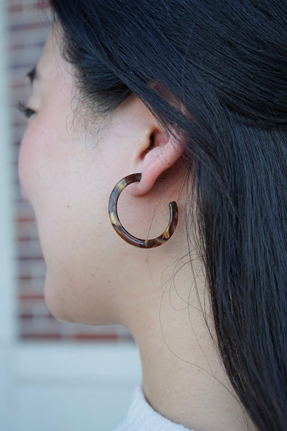 Camy Hoops - Coffee Shimmer