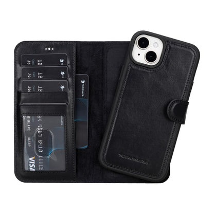 Casper iPhone 14 Series Detachable Leather Wallet Case