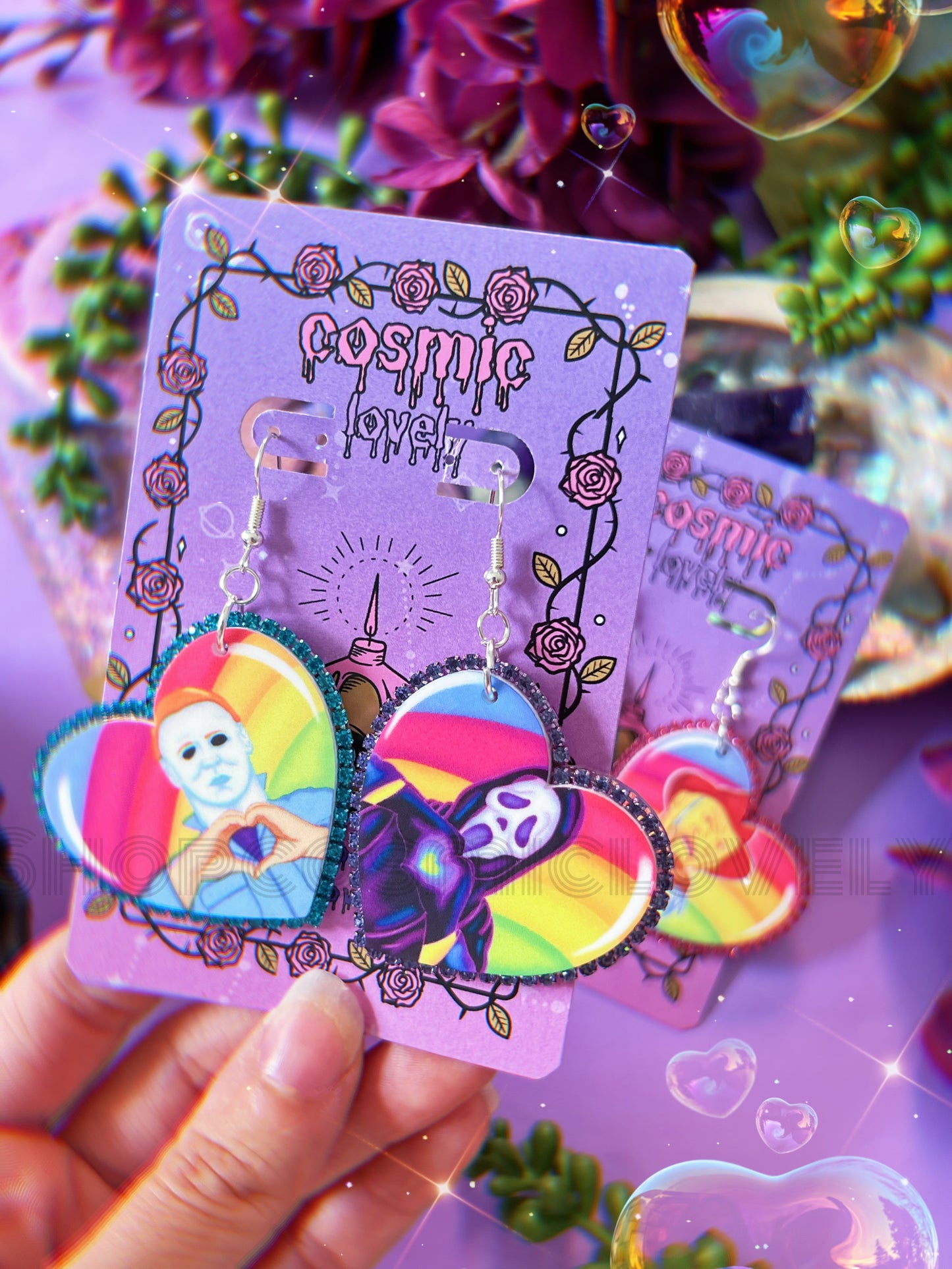 Spooky Lisa Dude Earrings