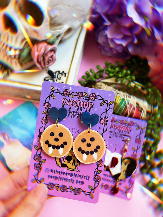 Damon Vampire Pancake Earrings