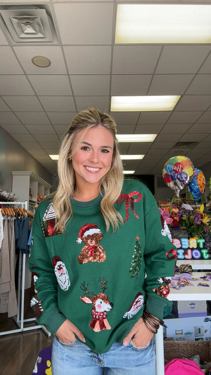 Preorder 11/5 : Sequin Holiday Magic Pullover