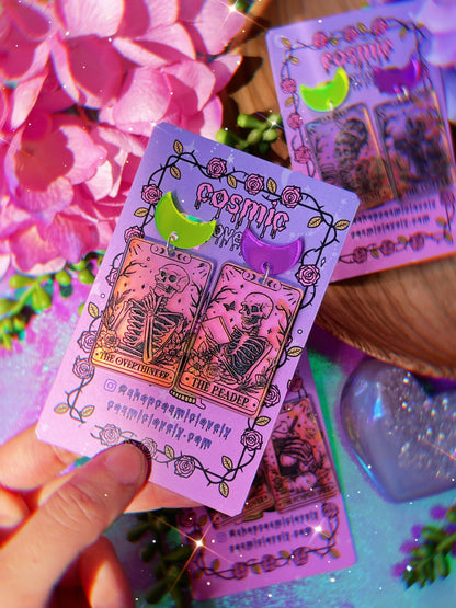 Halloween Tarot Card Earrings