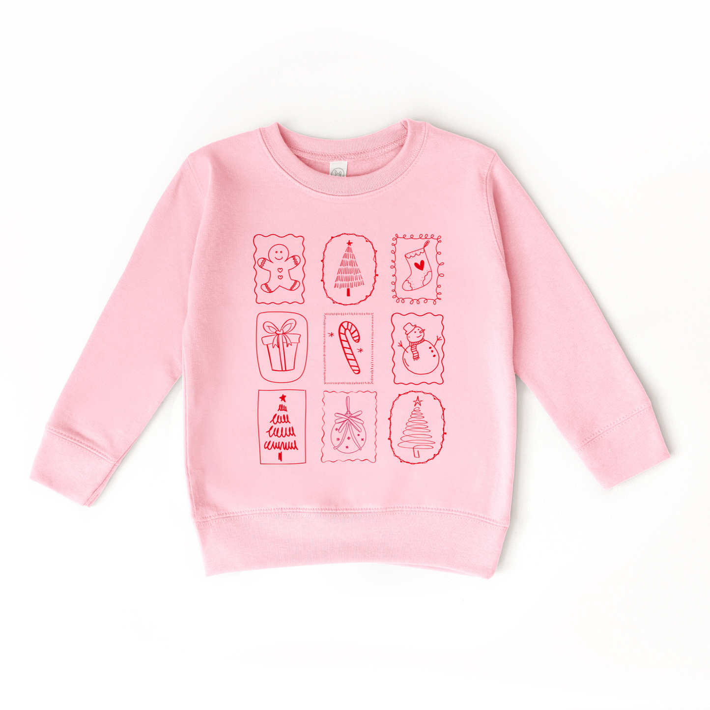 Christmas Stamp Doodles Sweatshirt