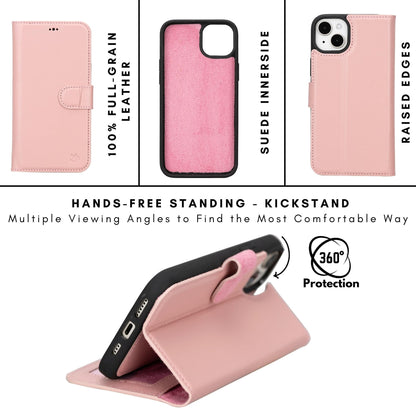 Casper iPhone 14 Series Detachable Leather Wallet Case