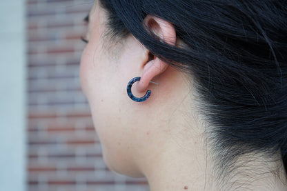 Micro Cam Mini Hoops - Midnight Shimmer