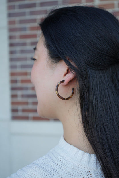 Camy Hoops - Coffee Shimmer