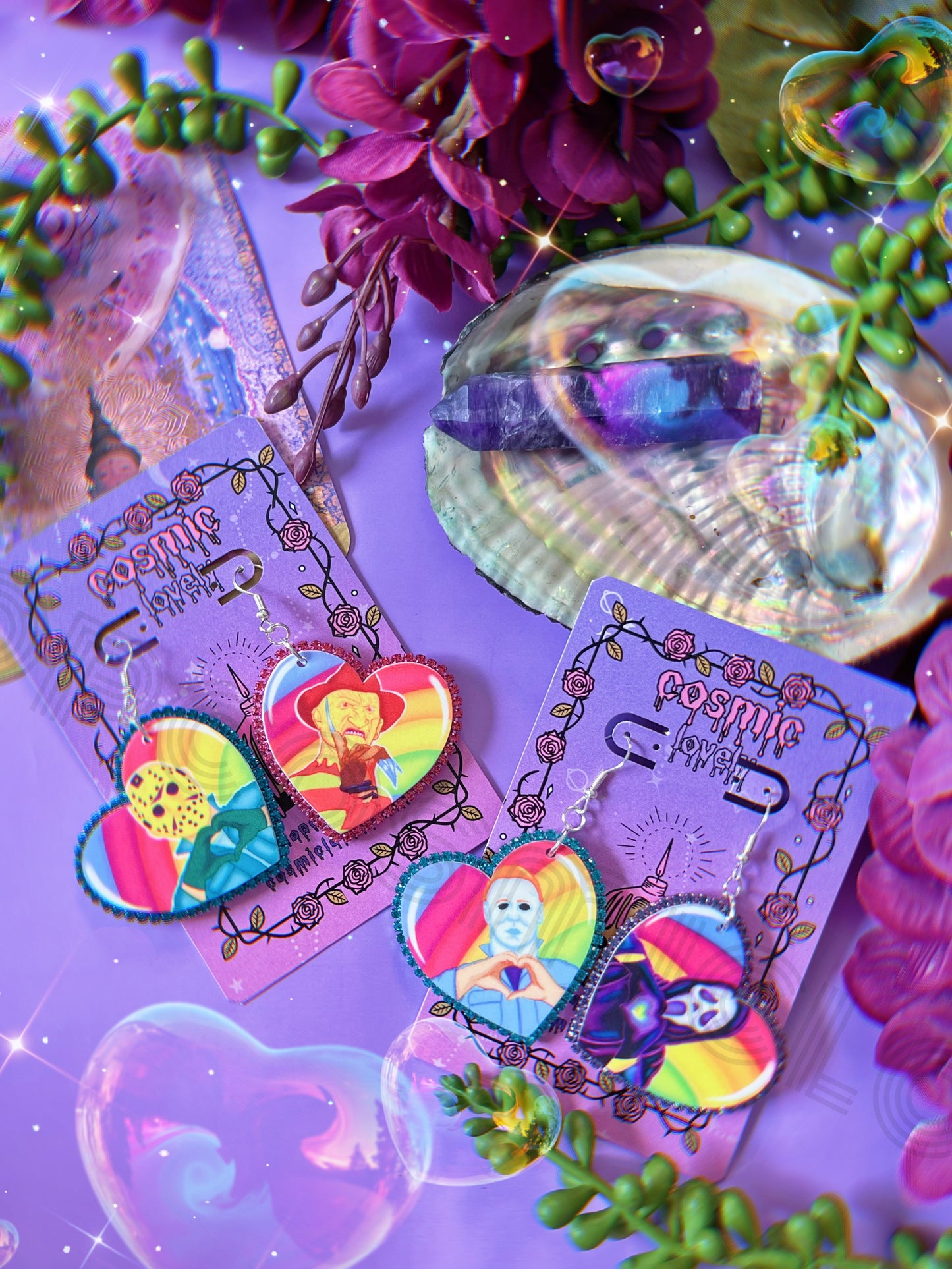 Spooky Lisa Dude Earrings