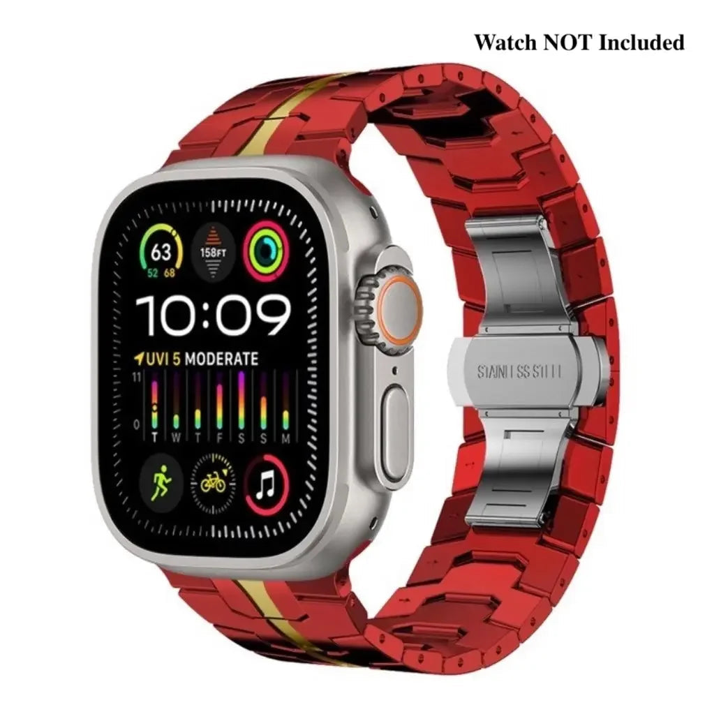 Stainless Steel Metal Watchband For Apple Watch-Ironman Version