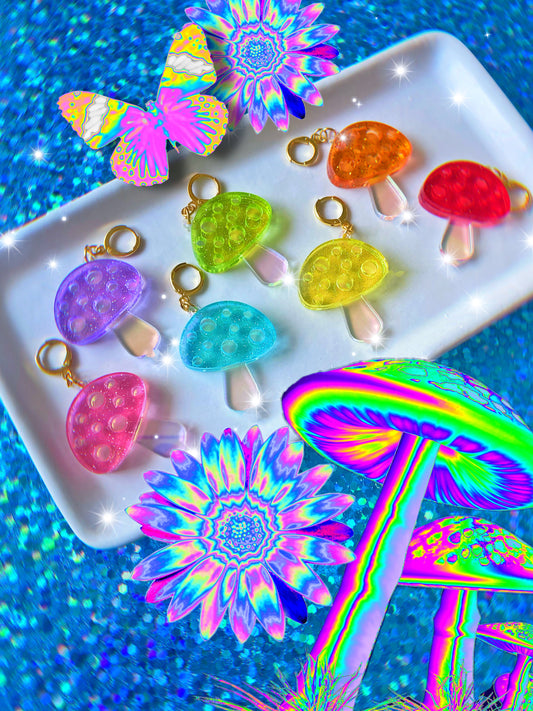 SMALL Candy Mushies Earrings