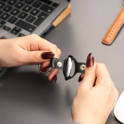 Saratoga Leather AirTag Holder