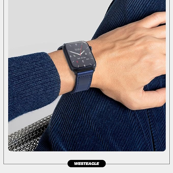 Magnetic Buckle Leather Band for Apple Watch